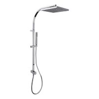 Tres Cuadro glijstang set met regendouche 102 cm vierkant chroom