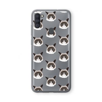 It's a Purrr Case: Samsung Galaxy A11 Transparant Hoesje