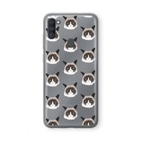 It's a Purrr Case: Samsung Galaxy A11 Transparant Hoesje