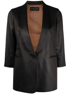 Fabiana Filippi blazer à simple boutonnage - Noir
