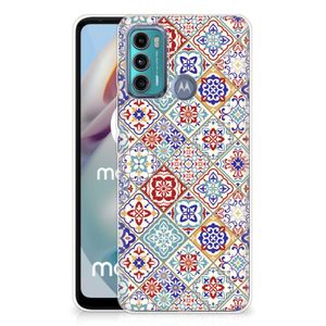 Motorola Moto G60 TPU Siliconen Hoesje Tiles Color