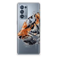 Smartphone hoesje OPPO Reno 6 Pro Plus 5G Watercolor Tiger