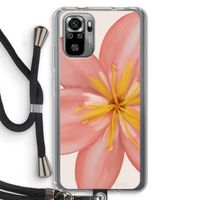 Pink Ellila Flower: Xiaomi Redmi Note 10S Transparant Hoesje met koord