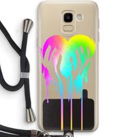 Hold My Heart: Samsung Galaxy J6 (2018) Transparant Hoesje met koord