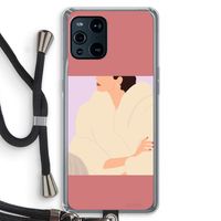 Cosy: Oppo Find X3 Transparant Hoesje met koord