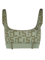 GCDS brassière de sport à motif monogrammé - Vert GCDS brassière de sport à motif monogrammé - Vert