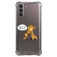 Samsung Galaxy S21 Stevig Bumper Hoesje Giraffe