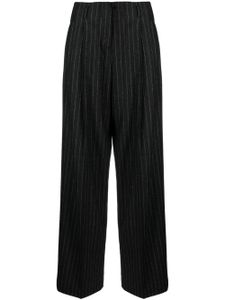 Golden Goose straight-leg pinstripe virgin wool trousers - Gris