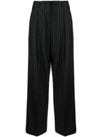 Golden Goose straight-leg pinstripe virgin wool trousers - Gris - thumbnail