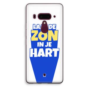 Laat de zon in je hart: HTC U12+ Transparant Hoesje