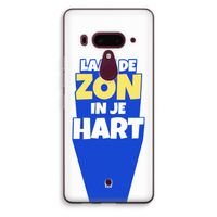 Laat de zon in je hart: HTC U12+ Transparant Hoesje