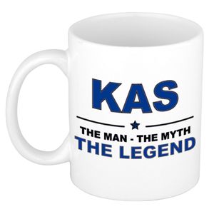 Kas The man, The myth the legend cadeau koffie mok / thee beker 300 ml   -