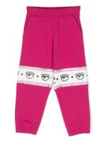 Chiara Ferragni Kids pantalon de jogging à logo imprimé - Rose - thumbnail