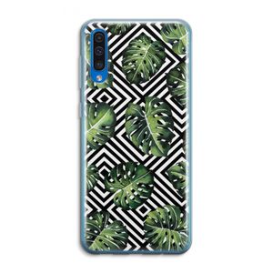 Geometrische jungle: Samsung Galaxy A50 Transparant Hoesje