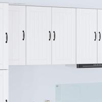 Keukenkast Wit 80 x 31 x 80 cm Bewerkt hout