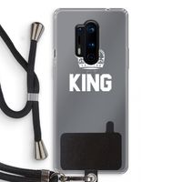 King zwart: OnePlus 8 Pro Transparant Hoesje met koord