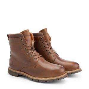 Travelin&apos; Men - lace-up boot casual - Cognac - Maat 46