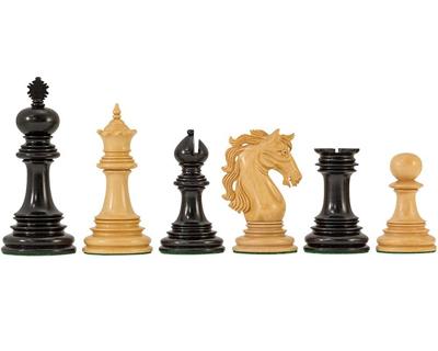 Constantine Luxe Ebbenhouten Schaakstukken 11 cm