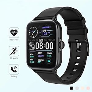 smartwatch (beantwoorden/bellen) 1,7 inch smartwatch fitness hardloophorloge voor android ios met hartslag slaapregistratie 28 sportmodi bloed zuurstof ai spraakbesturing fitness horloge voor vrouwen Lightinthebox