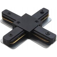 Spanningsrail Doorverbinder - Prixa - X Kruis Koppeling - 1 Fase - Zwart