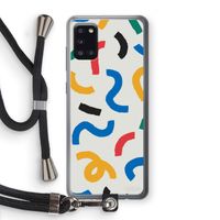 Illustratieve pop 2: Samsung Galaxy A31 Transparant Hoesje met koord