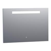Brauer Garnet Spiegel - Rechthoekig - 100 cm - met Directe LED-Verlichting - Dimbaar - met Touchbediening