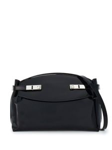 Ferragamo grande pochette en cuir - Noir