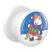 Tunnel met Chubby Unicorn Design Acryl Tunnels & Plugs - thumbnail