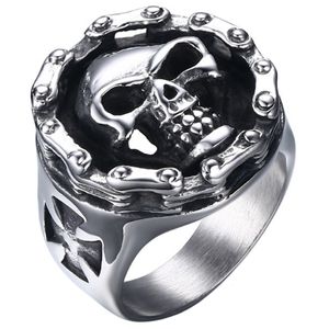 Edelstaal Skull ring Mendes Jewelry