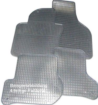 SCHÖNEK voetmat set of rubber foot mats 4 sko fabia 3/07-,rooster