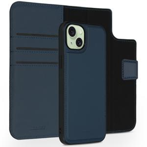 Accezz Premium Leather 2 in 1 Wallet Bookcase iPhone 15 Plus Telefoonhoesje Blauw