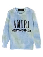 AMIRI KIDS pull à logo intarsia - Bleu