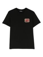 DSQUARED2 KIDS t-shirt en coton à patch logo - Noir