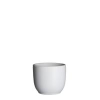 Bloempot Pot rond tusca 6.5 x 7.5 cm wit mat Mica - Mica decorations