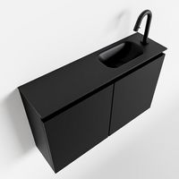 Toiletmeubel Mondiaz Ture | 80 cm | Meubelkleur Urban | Eden wastafel Urban Rechts | 1 kraangat