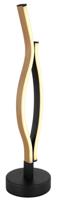 Globo TafellampGeronimo zwart met hout - 67206TW