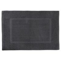Differnz Basics badmat 100% katoen - geschikt voor vloerverwarming - 50 x 80 cm - donkergrijs