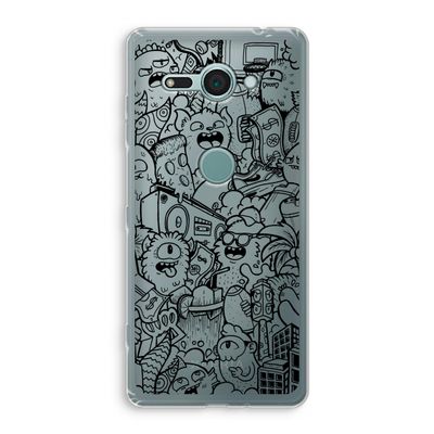 Vexx Black City : Sony Xperia XZ2 Compact Transparant Hoesje