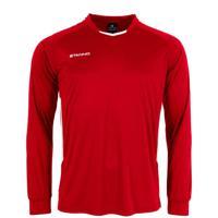Stanno 411004 First Long Sleeve Shirt - Red-White - M - thumbnail