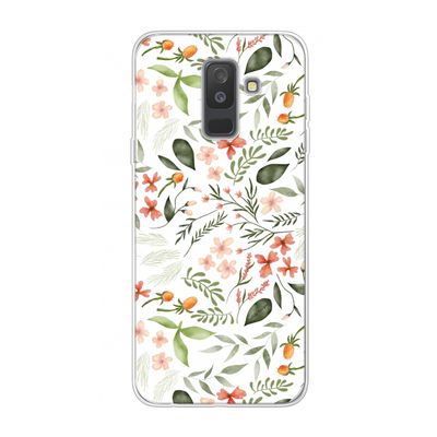 Sweet little flowers: Samsung Galaxy A6 Plus (2018) Transparant Hoesje