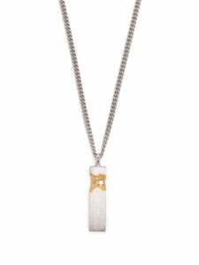 Tom Wood collier à pendentif serti de diamants - Argent