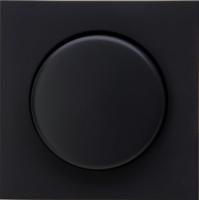 Enzo Kopp hk07 pure mat zwart afdekplaat + knop dimmer - 4624530