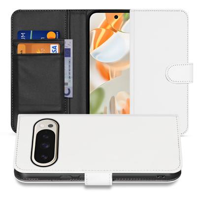 Book Case Telefoonhoesje Google Pixel 9 | 9 Pro Wit met Pasjeshouder Book Case Telefoonhoesje Google Pixel 9 | 9 Pro Wit met Pasjeshouder
