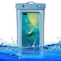 Schokbestendige Waterdichte Smartphonehoes met Band - 7.2 - Blauw