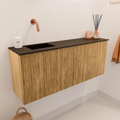 Toiletmeubel Mondiaz Joya | 100 cm | Meubelkleur Oak | Faye wastafel Urban Links | Zonder kraangat(en) Toiletmeubel Mondiaz Joya | 100 cm | Meubelkleur Oak | Faye wastafel Urban Links | Zonder kraangat(en)
