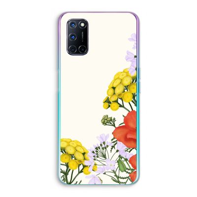 Wilde bloemen: Oppo A92 Transparant Hoesje