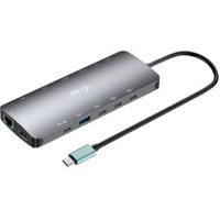 I-tec Metal USB-C Nano 3x Display Dock, 2x HDMI 1x USB-C video + Power Delivery 140W - thumbnail