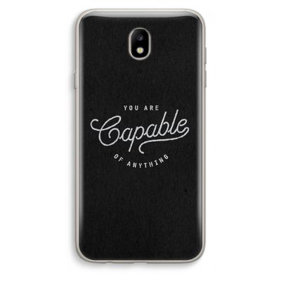 Capable: Samsung Galaxy J7 (2017) Transparant Hoesje