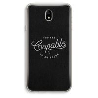 Capable: Samsung Galaxy J7 (2017) Transparant Hoesje Capable: Samsung Galaxy J7 (2017) Transparant Hoesje