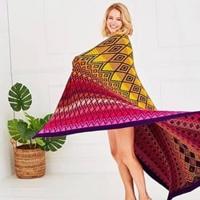 Queen Blanket (groot) CAL Garenpakket 2 Tequila Sunrise